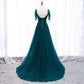 Princess Dark Green Lace Beaded Formal Dress M985