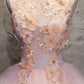 Ball Gown Long Prom Dress with Hand Made Flowers, Gorgeous Quinceanera Dresses M1674