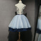 Cute round neck tulle short prom dress, homecoming dress M4871