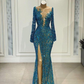 Memaid Long Prom Dress Sexy Evening Gown M5948