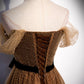 Cute tulle long prom dress A line evening dress M5379