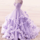 Ball gown pink long prom dress evening dress M5930