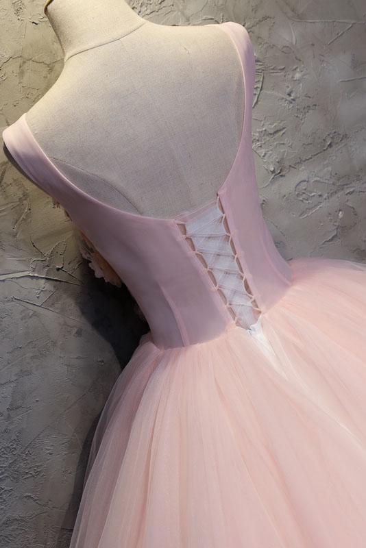 Ball Gown Long Prom Dress with Hand Made Flowers, Gorgeous Quinceanera Dresses M1674