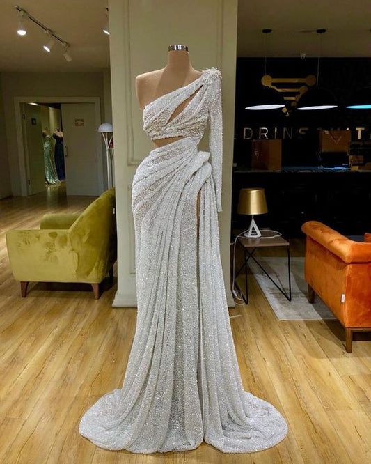 A-Line/Princess Floor-Length Sequins Dresses,WD6695
